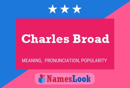 ملصق اسم Charles Broad