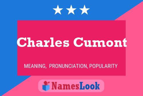 ملصق اسم Charles Cumont