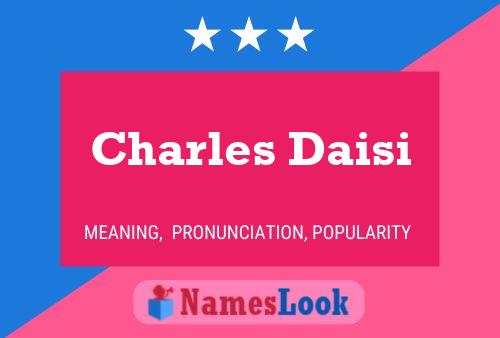 ملصق اسم Charles Daisi