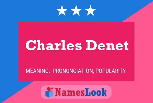 ملصق اسم Charles Denet