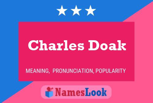 ملصق اسم Charles Doak