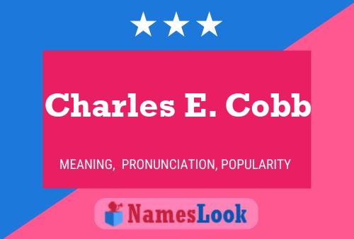 ملصق اسم Charles E. Cobb