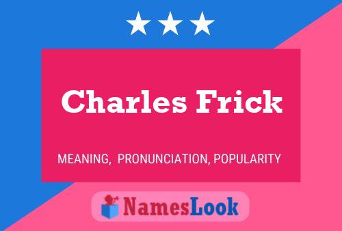 ملصق اسم Charles Frick