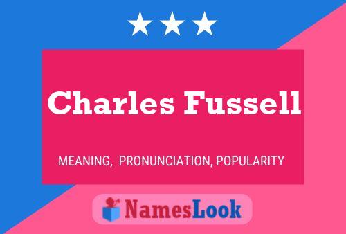 ملصق اسم Charles Fussell