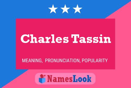 ملصق اسم Charles Tassin