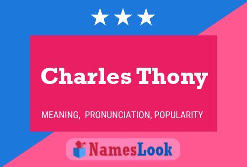 ملصق اسم Charles Thony