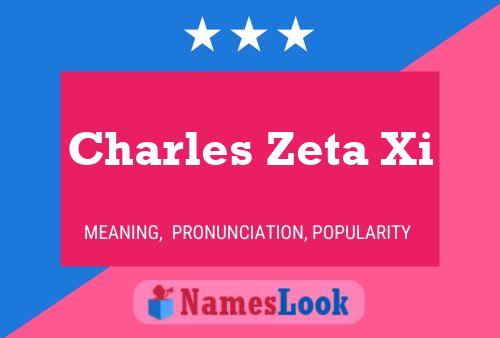 ملصق اسم Charles Zeta Xi