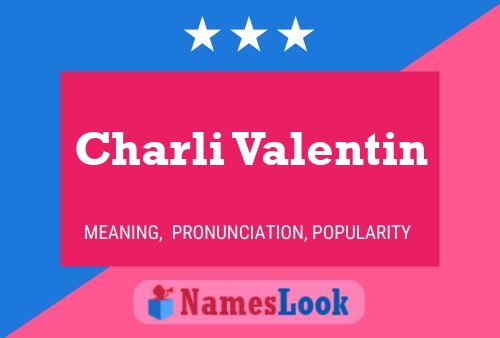 ملصق اسم Charli Valentin