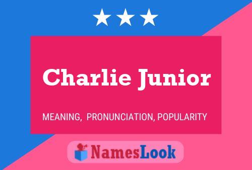 ملصق اسم Charlie Junior