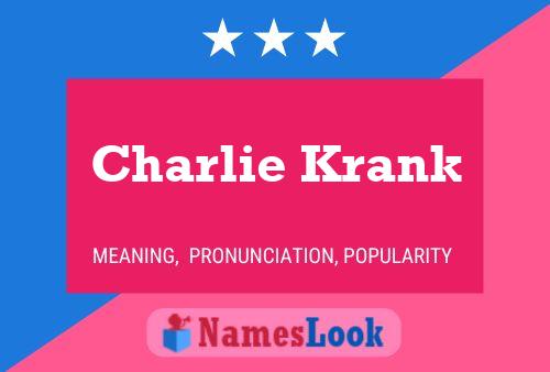 ملصق اسم Charlie Krank