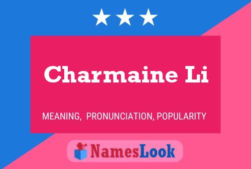 ملصق اسم Charmaine Li