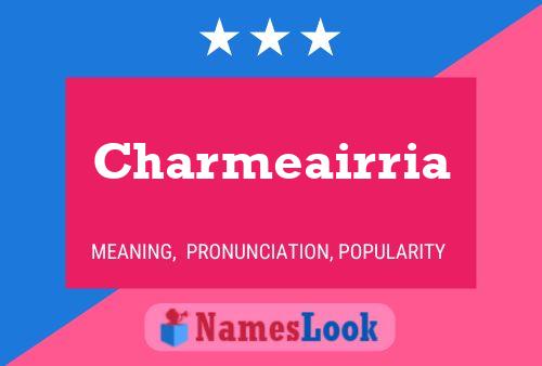 ملصق اسم Charmeairria