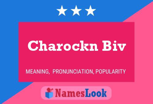 ملصق اسم Charockn Biv