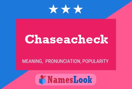 ملصق اسم Chaseacheck