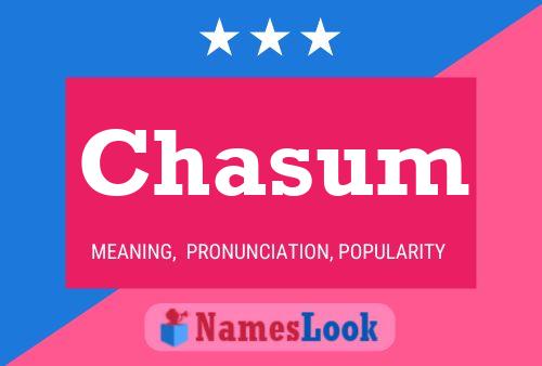 ملصق اسم Chasum