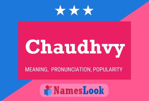 ملصق اسم Chaudhvy