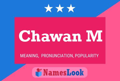 ملصق اسم Chawan M