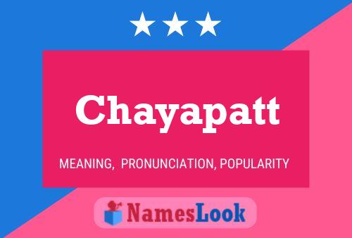 ملصق اسم Chayapatt