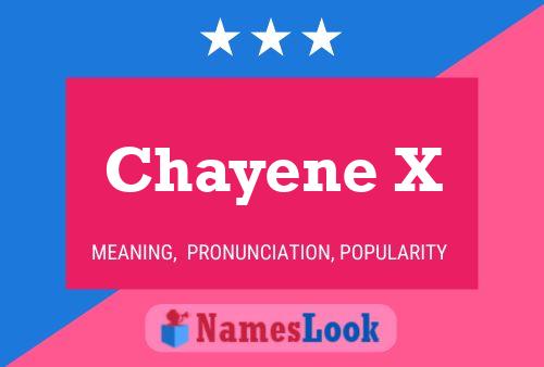 ملصق اسم Chayene X