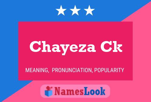 ملصق اسم Chayeza Ck