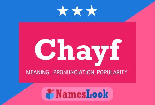 ملصق اسم Chayf