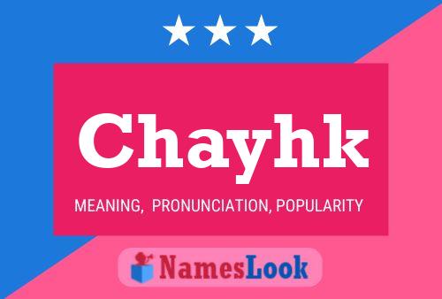 ملصق اسم Chayhk