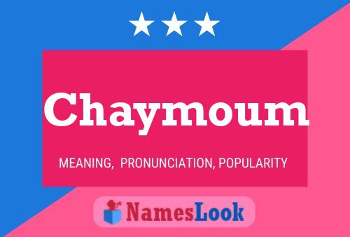 ملصق اسم Chaymoum