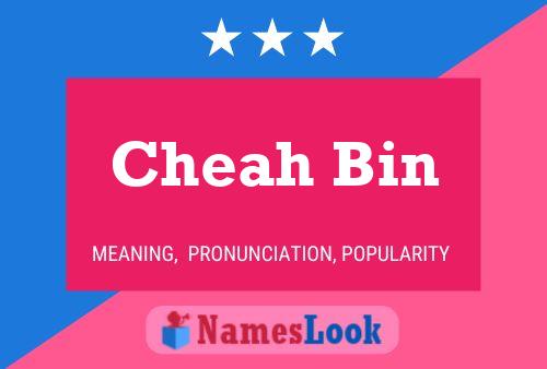 ملصق اسم Cheah Bin