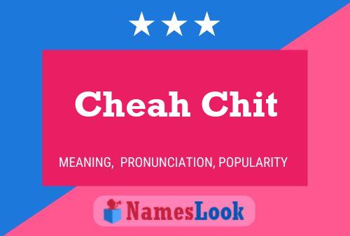 ملصق اسم Cheah Chit