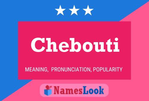 ملصق اسم Chebouti