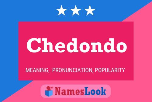 ملصق اسم Chedondo