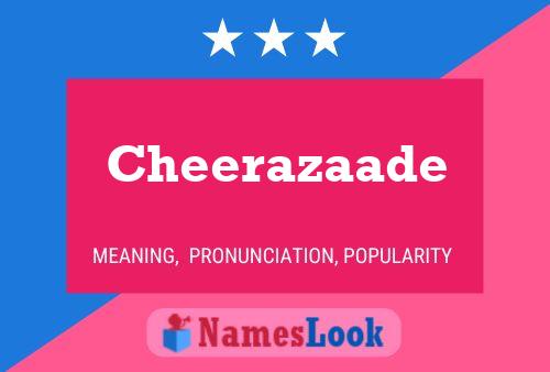 ملصق اسم Cheerazaade