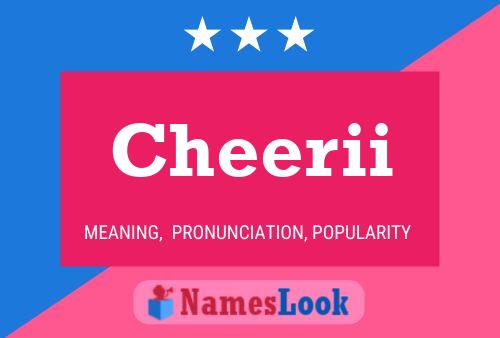 ملصق اسم Cheerii