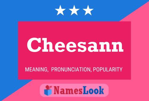 ملصق اسم Cheesann