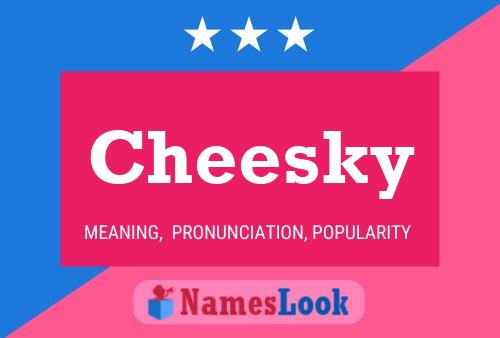 ملصق اسم Cheesky