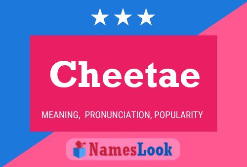 ملصق اسم Cheetae