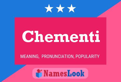 ملصق اسم Chementi