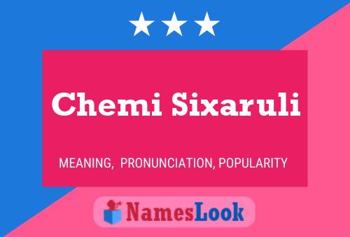 ملصق اسم Chemi Sixaruli