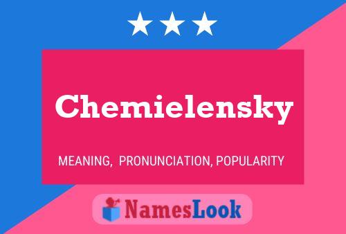 ملصق اسم Chemielensky