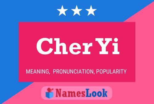 ملصق اسم Cher Yi