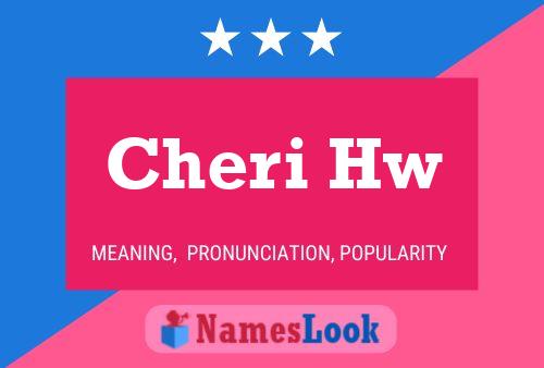 ملصق اسم Cheri Hw