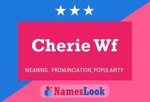 ملصق اسم Cherie Wf