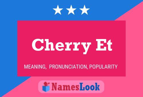 ملصق اسم Cherry Et