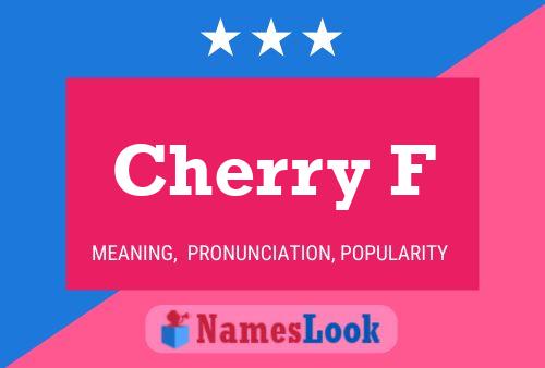 ملصق اسم Cherry F