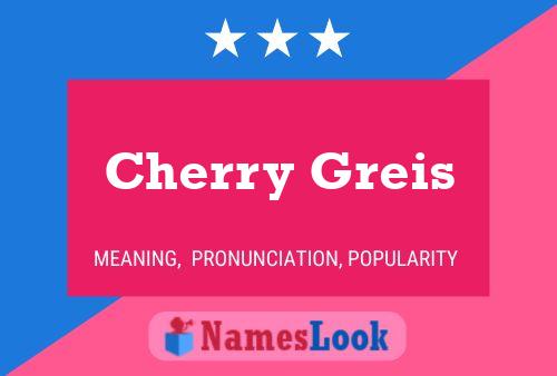 ملصق اسم Cherry Greis