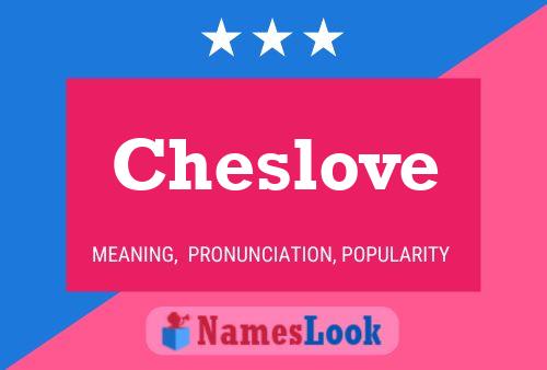 ملصق اسم Cheslove