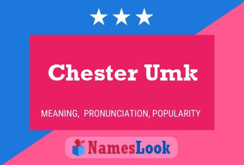 ملصق اسم Chester Umk