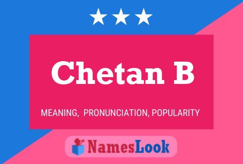 ملصق اسم Chetan B