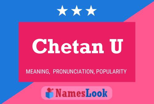 ملصق اسم Chetan U