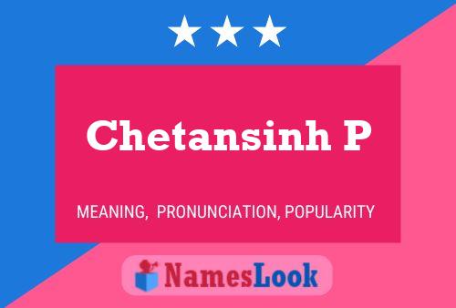 ملصق اسم Chetansinh P